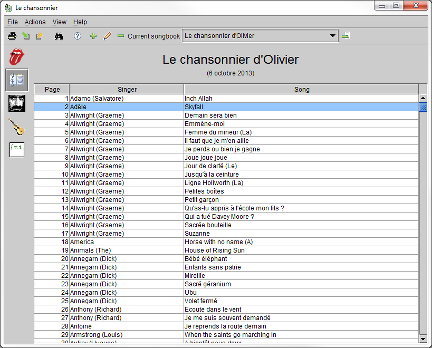 Grouping songs into songbooks