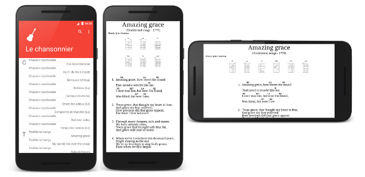 <i>Le Chansonnier - Android App</i>